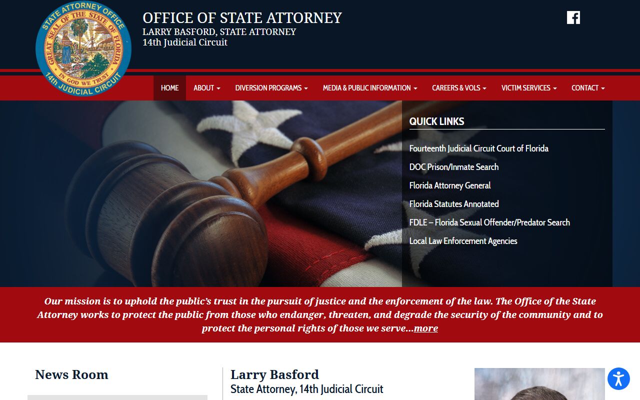 14th Judicial Circuit State Attorney site covering Holmes County court records after an arrest